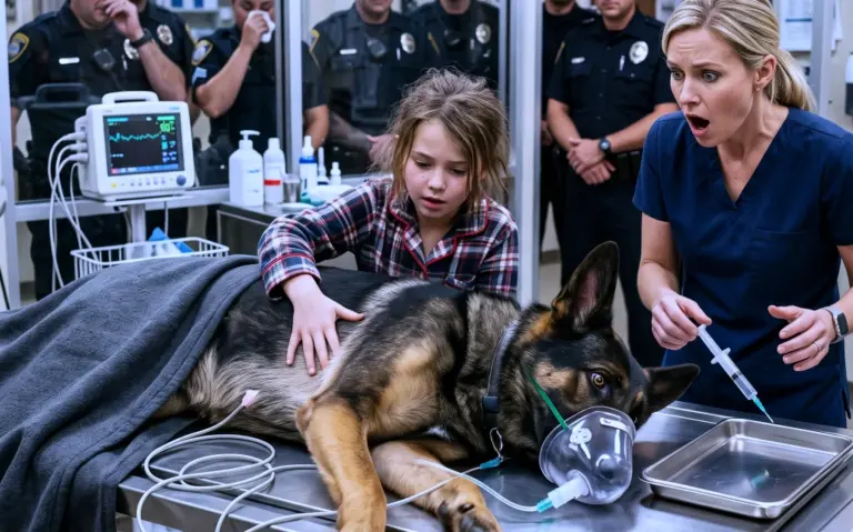 The Police Dog Raised One Paw—Then the Girl Found the Old Scar