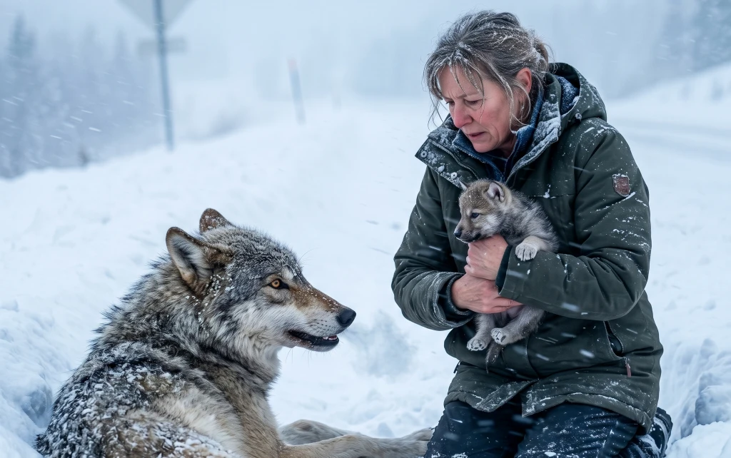 She Returned to the Curve That Took Her Son—and Found a Wolf Pup in the Road