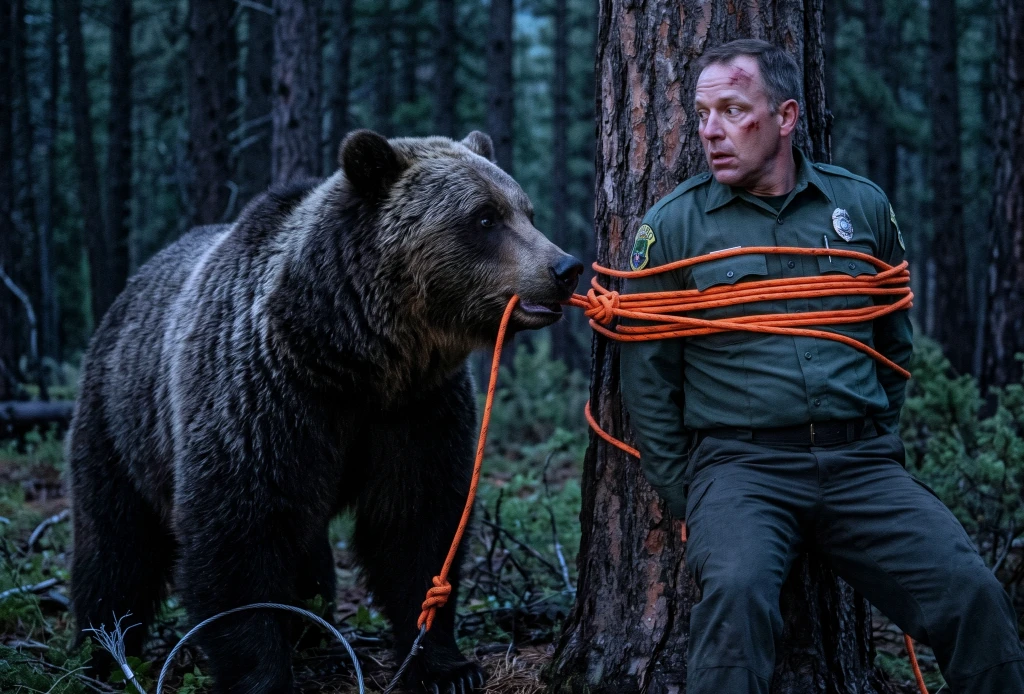 They Left a Wildlife Officer Tied to a Pine—But the Grizzly Reached for the Rope Instead of His Throat