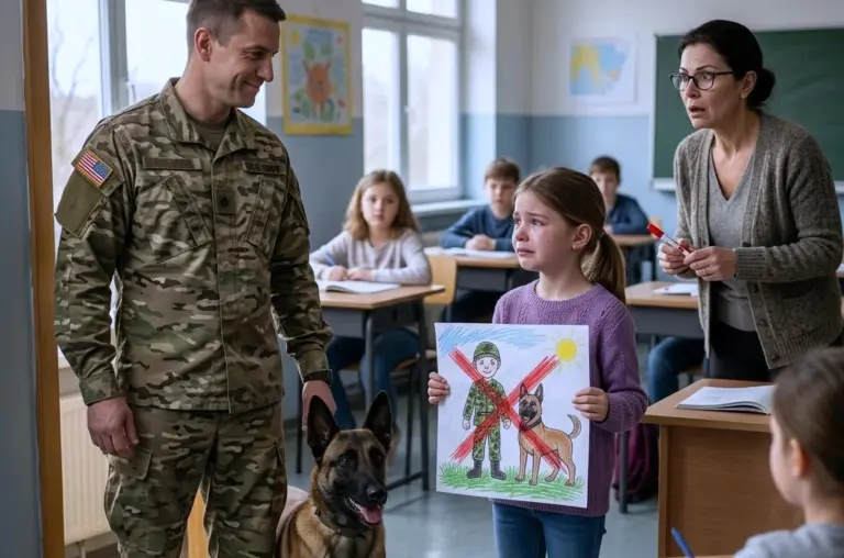 A Little Girl Wrote About Her Dad’s Military Dog, and One Red Word Changed Everything