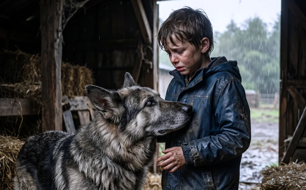 A foster boy was told no family ever came for him! Then a wolf-like dog found him in an old hay shed—and led him toward a name adults had buried for nine years...