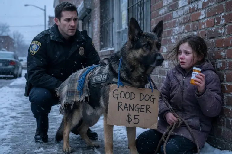 The Little Girl Tried to Sell Her Dad’s Retired Police Dog for Five Dollars