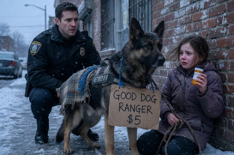 The Little Girl Tried to Sell Her Dad’s Retired Police Dog for Five Dollars