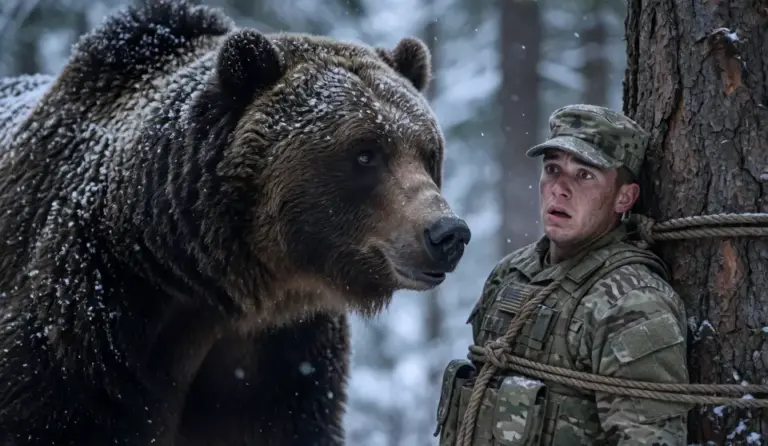 Betrayed and Bound to a Tree, a Ranger Awaited His Doom—Until the Grizzly Made Its Move