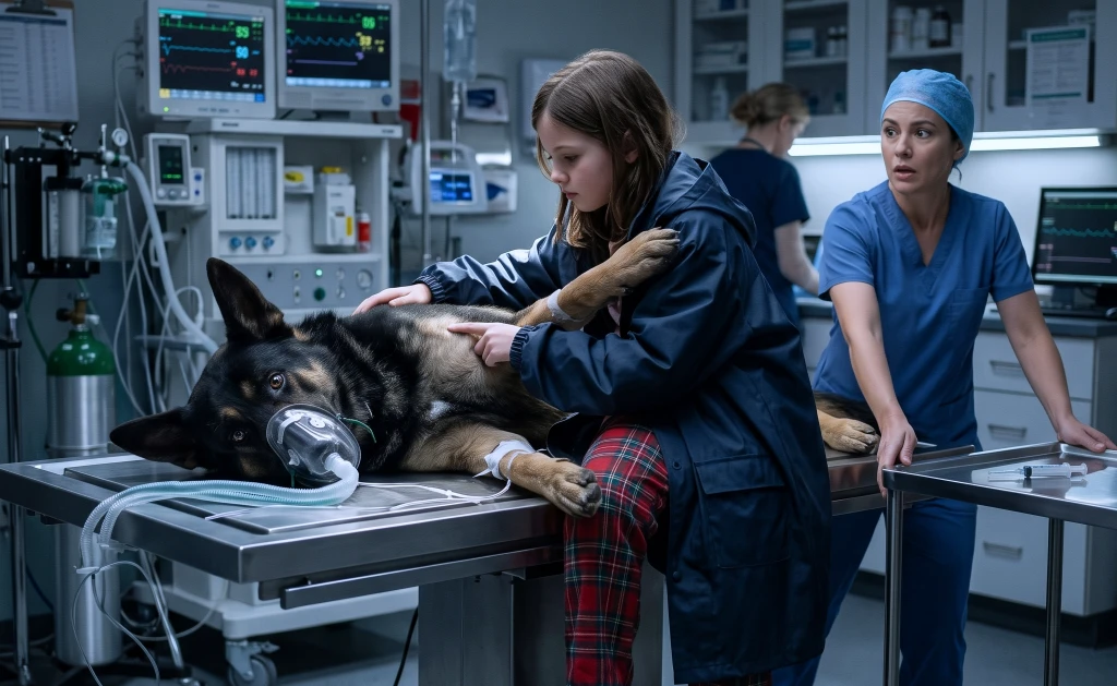 The Police Dog Had Minutes Left! Then the Girl He Once Saved Remembered What Happened When He Broke Through the Fence...