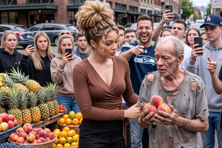 She lost her life-changing interview to buy a stranded old man peaches, so her greedy family kicked her out! But when the stranger took her in, a cheap necklace fell from her blouse at breakfast—and the billionaire stopped breathing...
