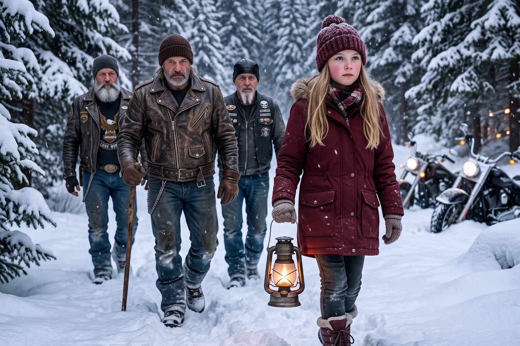The blizzard almost killed six bikers! But the real shock came when they knocked on a remote cabin door—and a tiny 11-year-old girl gave them an order that changed everything...