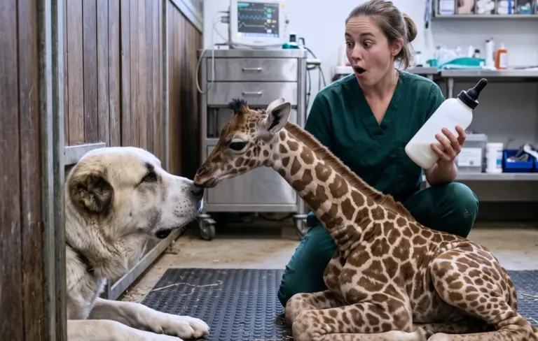A Blind Giraffe Calf Had 24 Hours to Show a Change. Then the Vet Got a Call About an Old Dog Who Wouldn’t Stop Watching a Closed Door...