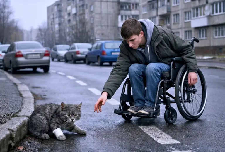 The Injured Kitten Crawled to His Wheelchair—and Gave Him Someone Who Needed Him