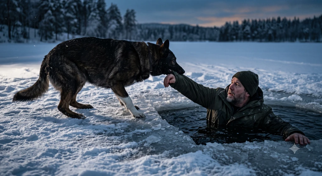 The Dog He Once Saved Ran Away as the Ice Broke—Then Two Truckers Revealed Why