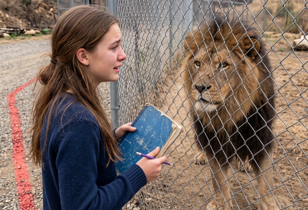 Her Mother Said the Lion Had Forgotten Her! Fourteen Years Later, Emily Tapped an Old Blue Notebook—and the Lion Stopped Walking...
