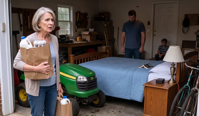 My Son Moved My Bed Into the Garage—But He Never Opened the Closet My Late Husband Built Upstairs!