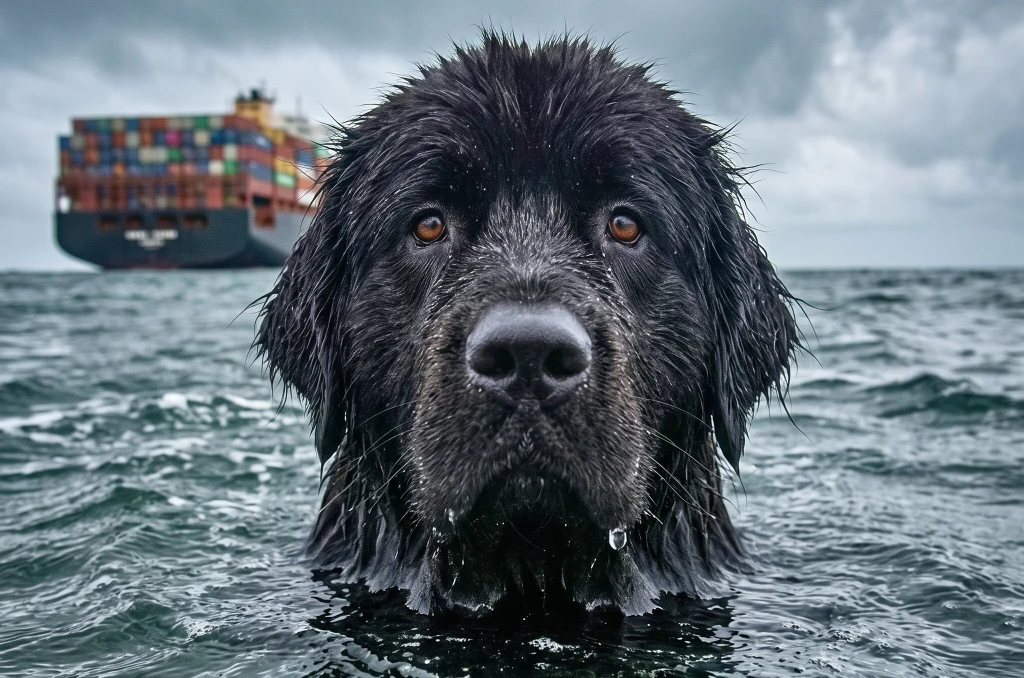 They Found a Dog Alone in the Pacific! The Message on Her Harness Changed Their Course...