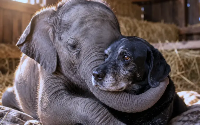 A Dying Calf Had Lost His Mother! Then a Dog Without a Home Heard Him...