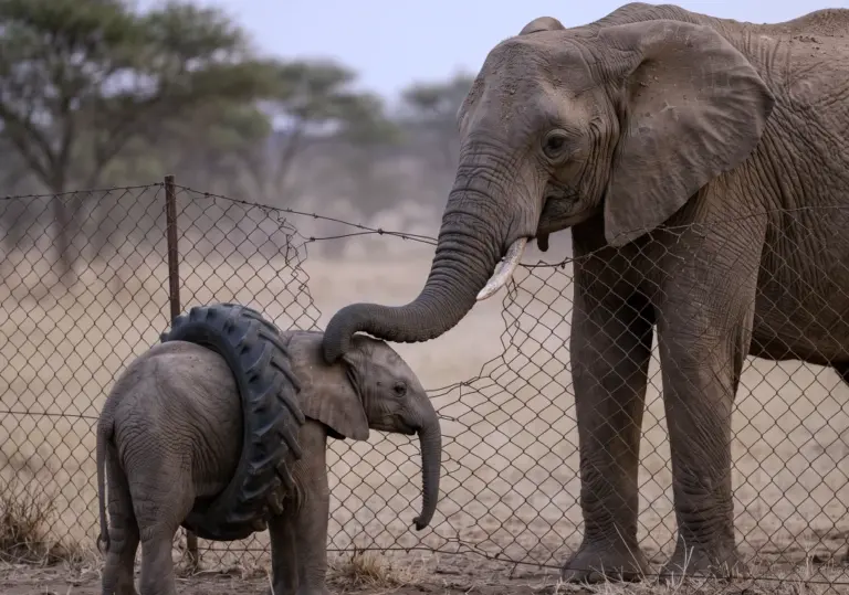 The Tire Had Been on the Calf for Months—But Her Mother Never Left