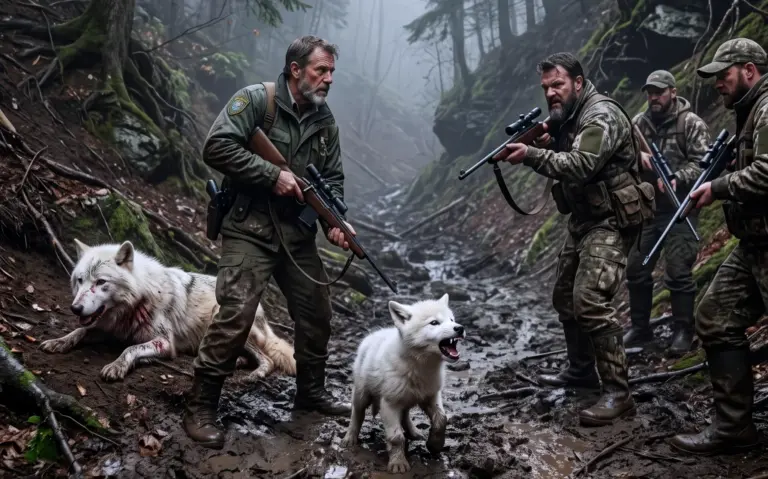The Wolf Pup Was Freezing in the Creek, but Its Mother Was Carrying a Darker Warning