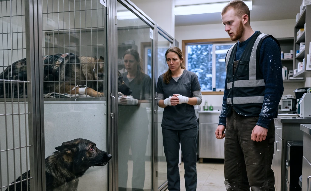 A young rescue volunteer returned a reporter’s missing notebook! The injured German shepherd was on his feet before she could turn around...