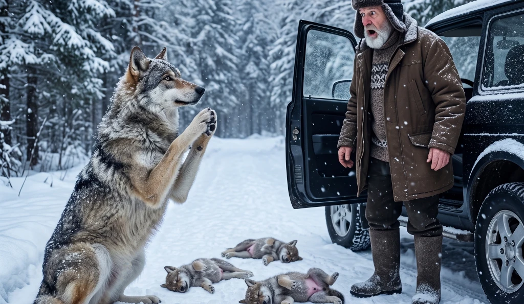 He Saved a Trapped Mother Wolf in a Blizzard—Then One Red Cable Exposed the Friend He’d Trusted for 20 Years