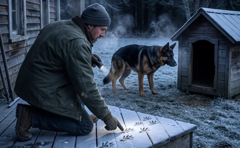 His Dog Refused to Enter the Warm Doghouse—Then He Heard Something Growl Inside