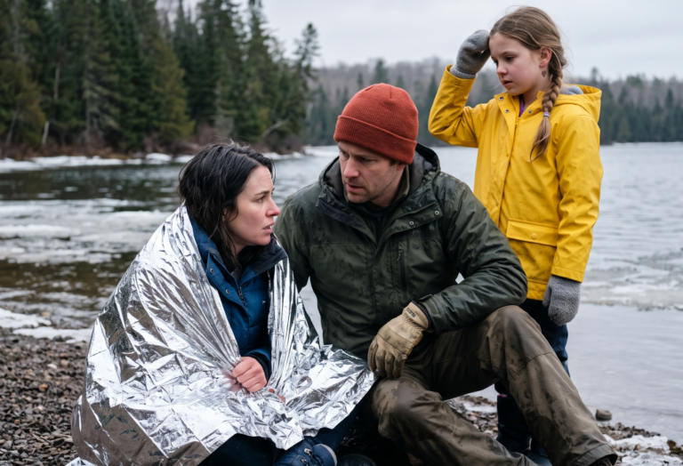 He Pulled a Stranger From an Icy Lake! Then She Whispered His Daughter’s Name..