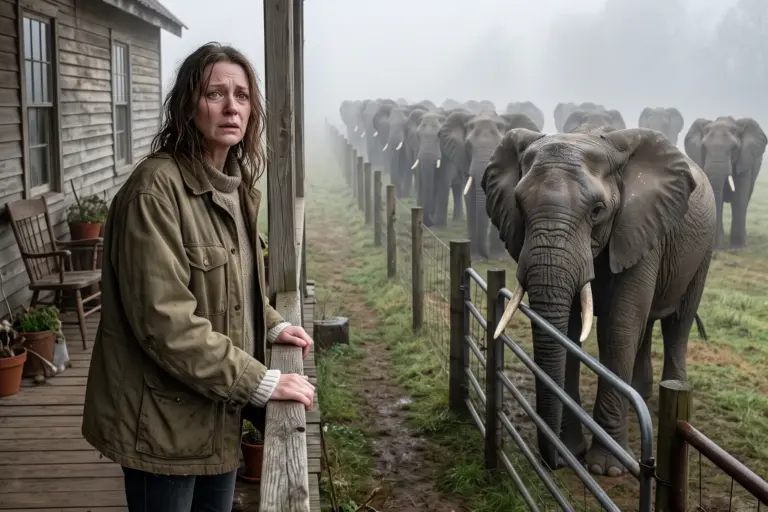 Before Claire Learned Her Husband Was Dead, 21 Elephants Were Already Walking Toward Their Home—Then Mara Stopped at the Gate Where It Had All Begun