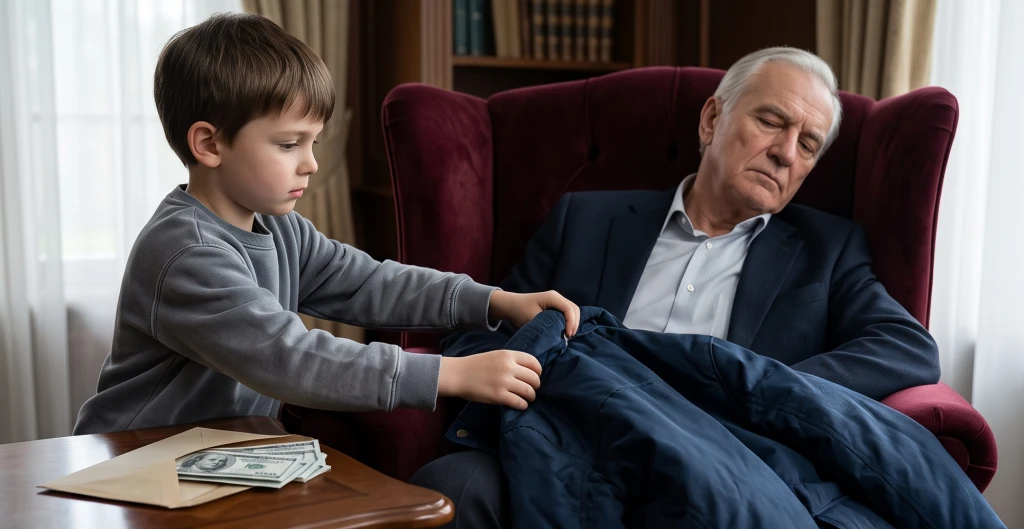 He Left Cash Beside His Chair to Test a Worker! The Worker’s Son Saw Only a Cold Old Man...