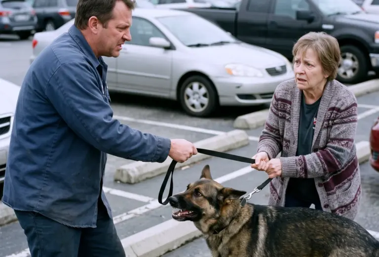 On Her Last Day as a Surgeon, She Found a Dying German Shepherd! Then Someone Warned Her His Owner Would Come Back...