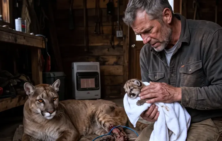 He Lowered His Rifle for a Wounded Mountain Lion. Weeks Later, She Found Him in the Snow...