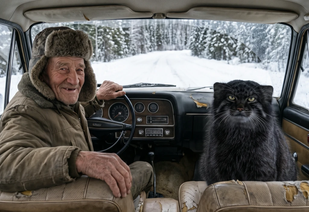 A Retired Game Warden Rescued a Strange Black Cat During a Blizzard—What It Really Was Seemed Impossible!