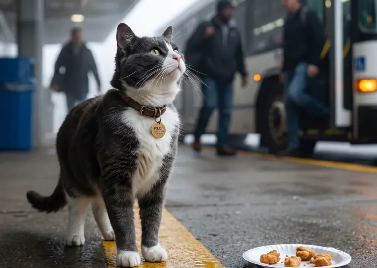 Every Time a Bus Arrived, the Cat Searched Every Face—Then the Dispatcher Learned Why