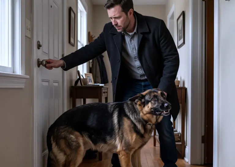 The German Shepherd Who Refused to Let Him Leave for Work