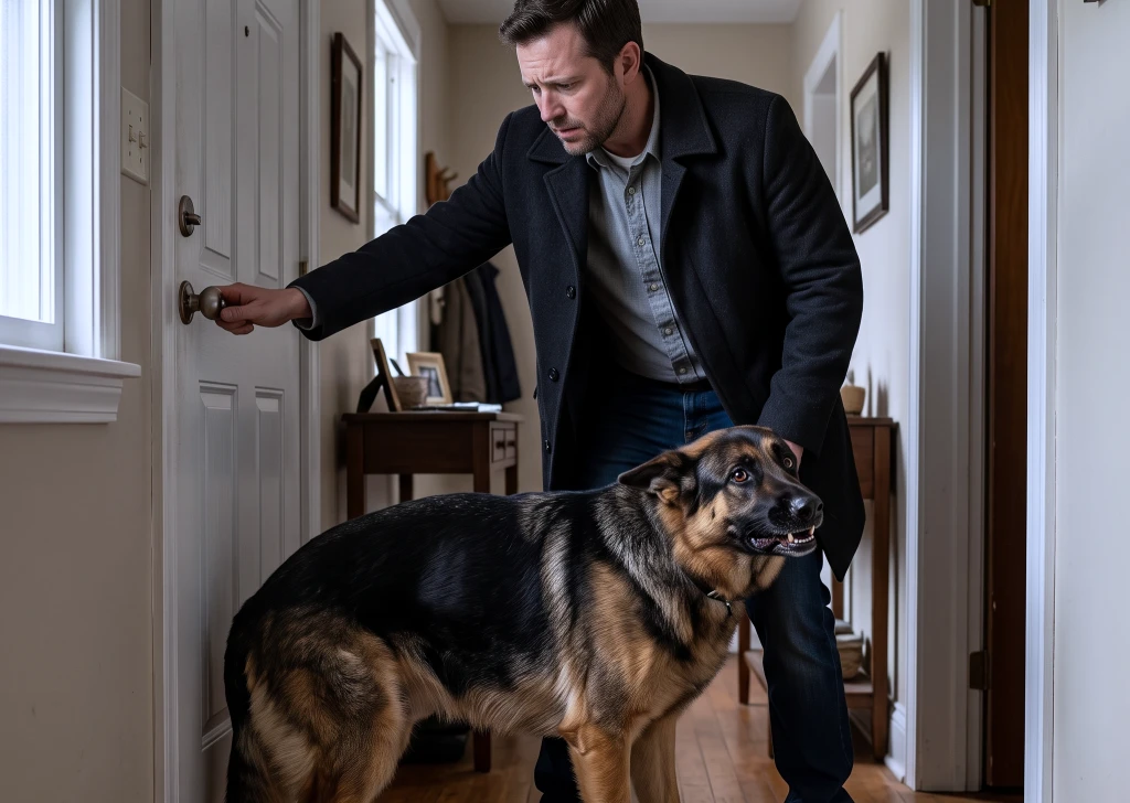 The German Shepherd Who Refused to Let Him Leave for Work
