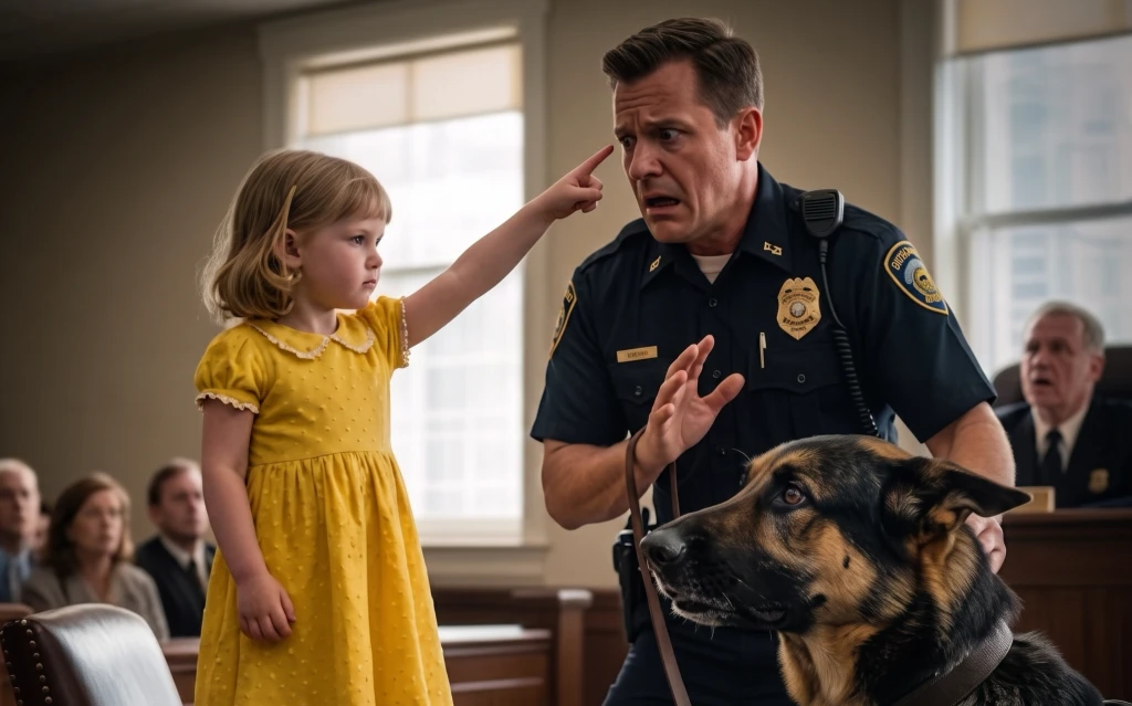 A Four-Year-Old Pointed at the Hero Deputy and Whispered, “Bad Man”—Then His K9 Refused to Leave Her Door
