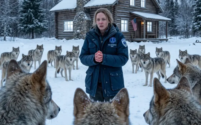 A Pack of Wolves Surrounded the Rural Clinic—Everyone Expected an Attack. Then a Wounded She-Wolf Crawled Inside for Help…