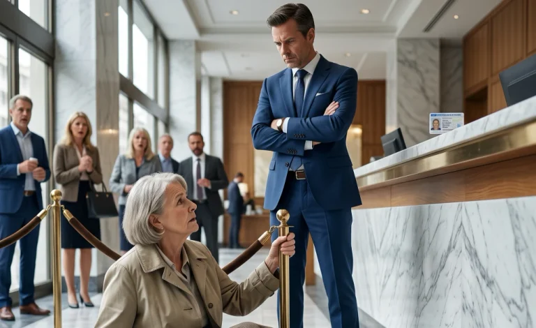 Bank Staff Humiliated an Elderly Woman Over Her Worn Shoes—Then Her Son Walked In and Asked One Question That Changed the Entire Bank