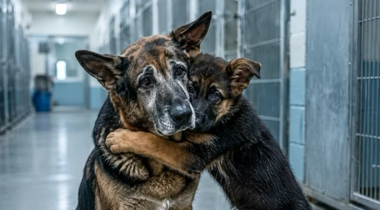 He Saved an Old Shepherd Hours Before Euthanasia—and Refused to Leave the Puppy Behind. Months Later, Gus Barked at a Door No Rescuer Had Checked