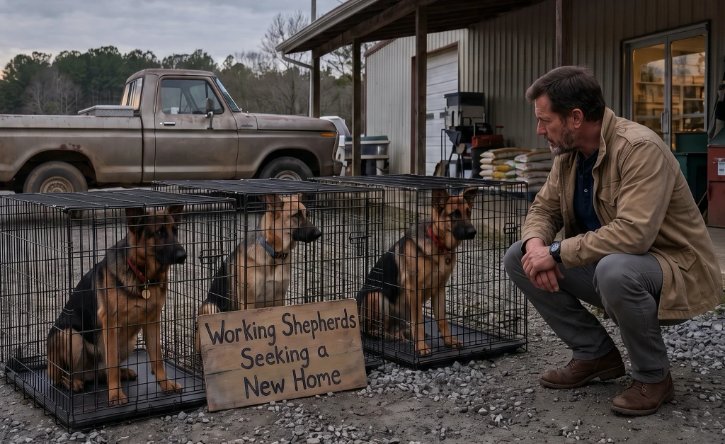 A Retired Navy SEAL Chose One of Three German Shepherds—What the Other Two Did Next Made Him Change His Mind