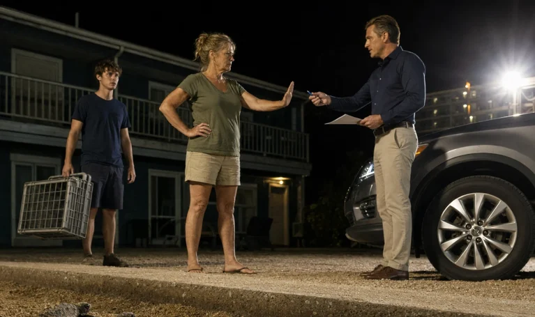 They Blamed a Young Volunteer When Sea Turtles Crawled Toward the Resort Lights—Then the Motel Owner Revealed Her Husband’s Secret Deal