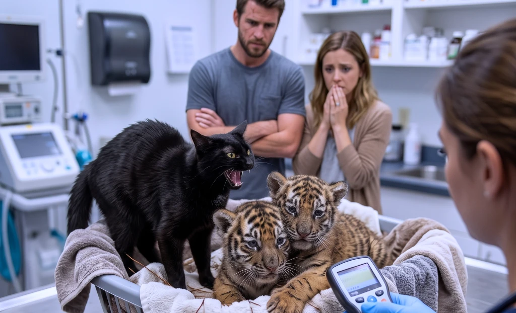 A Black Cat Led Him to Two Tiger Cubs in a Flood—Then He Lied to Keep Them. Five Years Later, What She Heard Behind the Glass Changed Him
