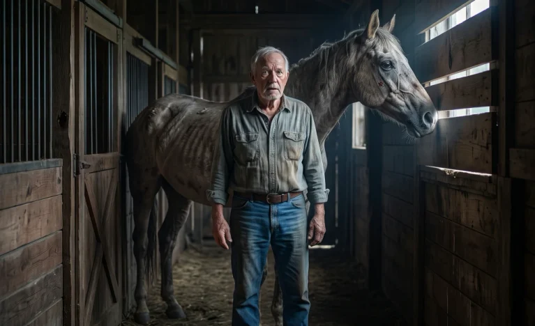 He Bought an Old Horse No One Wanted—Then It Walked Straight to a Stall Closed for 21 Years and Answered to a Name He Hadn’t Spoken Since His Wife Got Sick