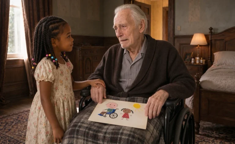 She Hid Her Little Girl in a Dying Billionaire’s Mansion—Then He Saw What She Drew With One Orange Crayon