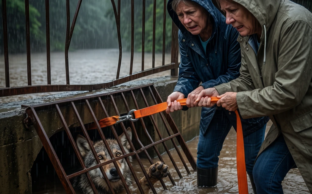 A Retired Bridge Inspector Helped Save a Wolf From a Flooded Culvert—Then Receding Water Exposed What She Had Buried Beneath Her Family’s Orchard