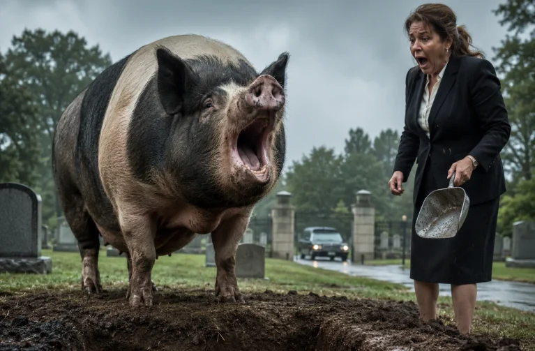 The Pig Refused One Patch of Cemetery Ground—What the Funeral Director Found Put Every Promise She’d Made at Risk