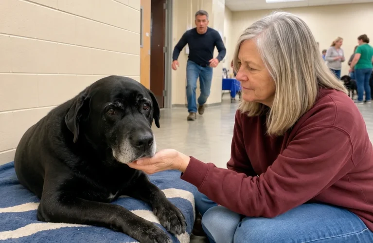 The Old Shelter Dog Ran Away Carrying His Only Blanket—Then the Widow Was Given 12 Days to Prove He Had a Home