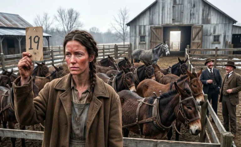 She Came to Buy Two Horses—Then Paid $84 for 27 “Useless” Mine Mules. Two Years Later, They Were Five Children’s Only Hope