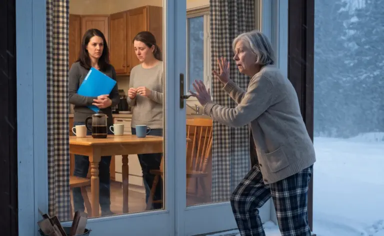 Her Daughter Locked Her Outside in a Minnesota Blizzard—Then a Wolf’s Strange Fourth Track Exposed the Family Secret She Was Never Meant to Find
