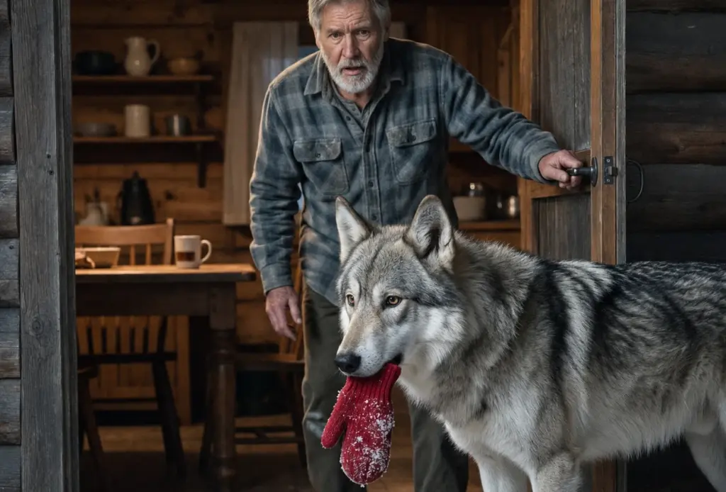 A Wolfdog Brought Him a Child’s Red Mitten in the Middle of a Blizzard