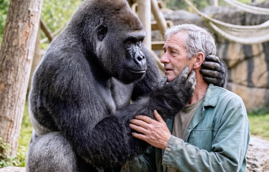 The Zookeeper Forgot Almost Everyone—But When He Tapped Twice, the Silverback’s Response Left the Entire Room in Tears