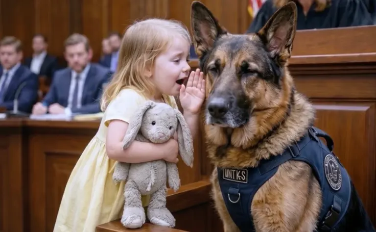 The 3-Year-Old Hadn’t Spoken Since Her Mother’s Attack—Then a Courthouse Dog Lay at Her Feet, and She Named the Man Everyone Trusted