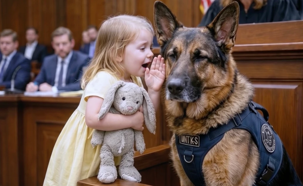 The 3-Year-Old Hadn’t Spoken Since Her Mother’s Attack—Then a Courthouse Dog Lay at Her Feet, and She Named the Man Everyone Trusted